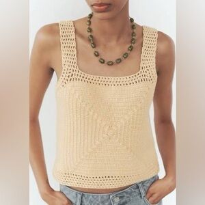 NWT Zara Crochet Tank Top